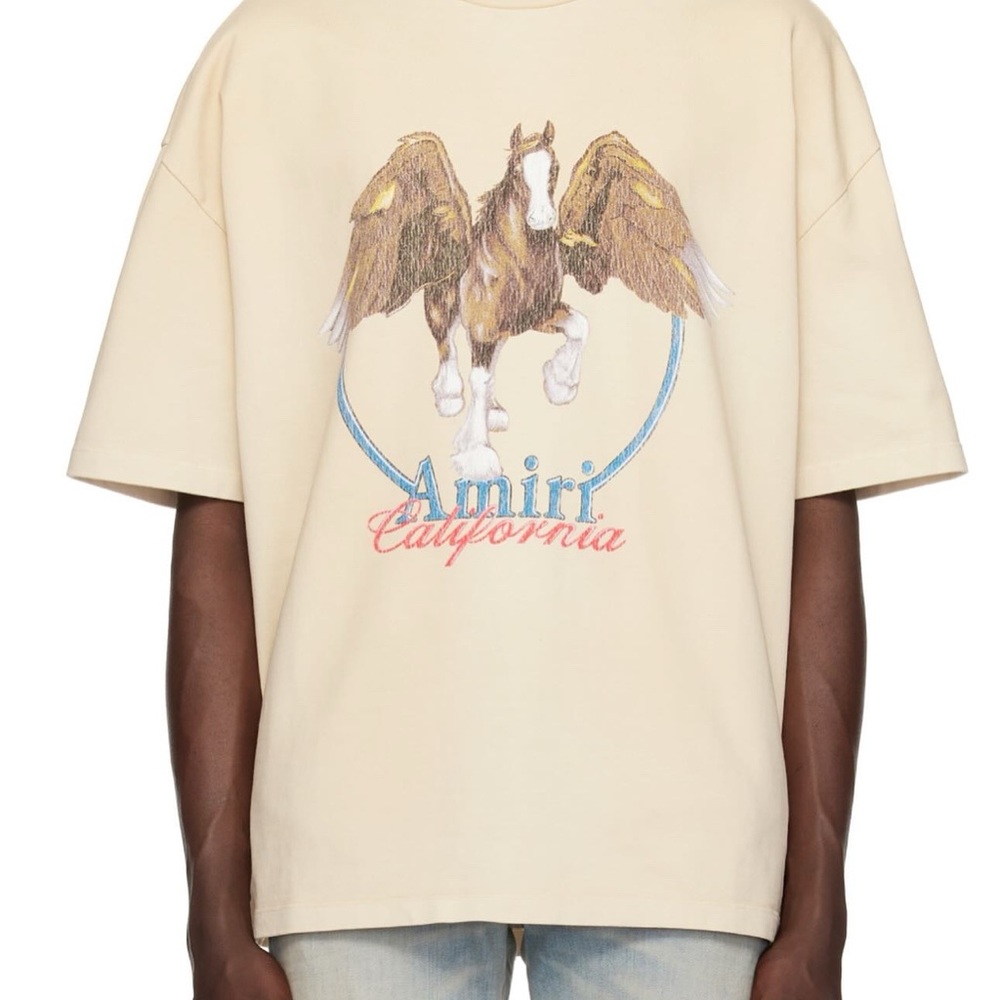 AMIRI Cream Graphic T-Shirt